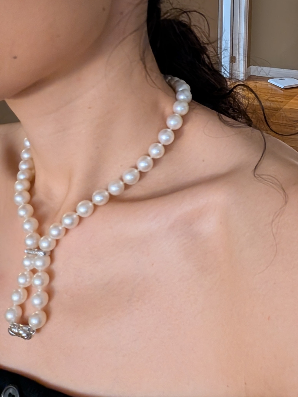 White south sea pearl necklace 9-11.6mm